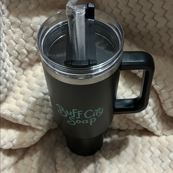 40 oz Buff City Soap Stainless Black Tumbler - Picture 3 of 7